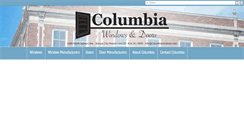 Desktop Screenshot of columbiawindows.com